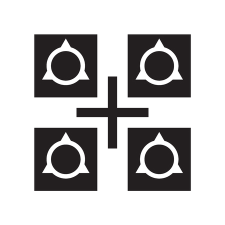 Squares icon vector isolated on white background for your web and mobile app design, Squares logo conceptのイラスト素材