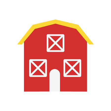 Barn icon vector isolated on white background for your web and mobile app design, Barn logo conceptのイラスト素材