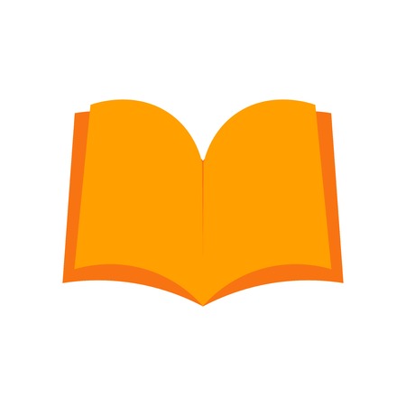 Open book icon vector isolated on white background for your web and mobile app design, Open book logo conceptのイラスト素材