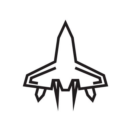 Jet icon vector isolated on white background for your web and mobile app design, Jet logo conceptのイラスト素材