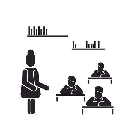 Classroom icon vector isolated on white background for your web and mobile app design, Classroom logo conceptのイラスト素材