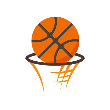 Basketball icon vector isolated on white background for your web and mobile app design, Basketball logo conceptのイラスト素材