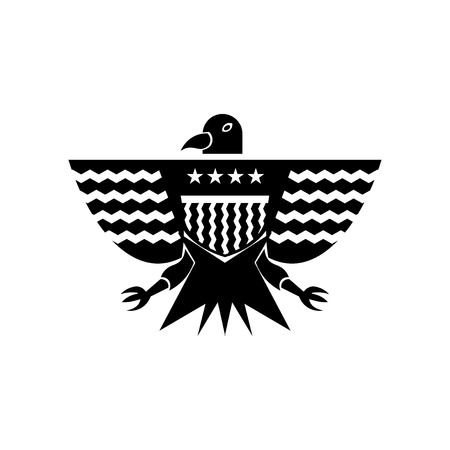 Eagle icon vector isolated on white background for your web and mobile app design, Eagle logo conceptのイラスト素材