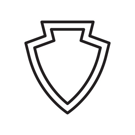 Shield icon vector isolated on white background for your web and mobile app design, Shield logo conceptのイラスト素材
