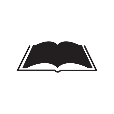 Open book icon vector isolated on white background for your web and mobile app design, Open book logo conceptのイラスト素材