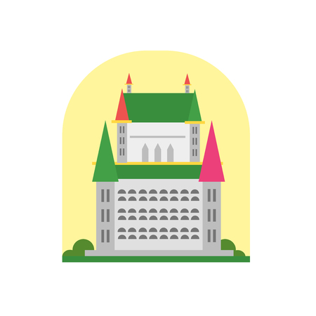 ChÃ¢teau frontenac icon vector isolated on white background for your web and mobile app design, ChÃ¢teau frontenac logo conceptのイラスト素材