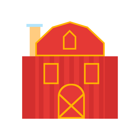 Barn icon vector isolated on white background for your web and mobile app design, Barn logo conceptのイラスト素材