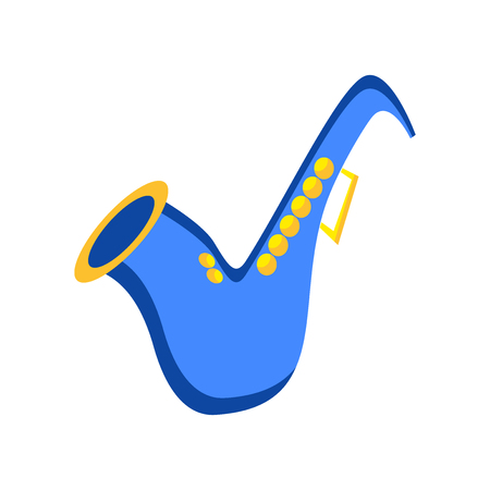Saxophone icon vector isolated on white background for your web and mobile app design, Saxophone logo conceptのイラスト素材