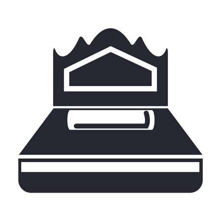 Bed icon vector isolated on white background for your web and mobile app design, Bed logo conceptのイラスト素材