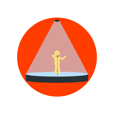 Spotlight icon vector isolated on white background for your web and mobile app design, Spotlight logo conceptのイラスト素材