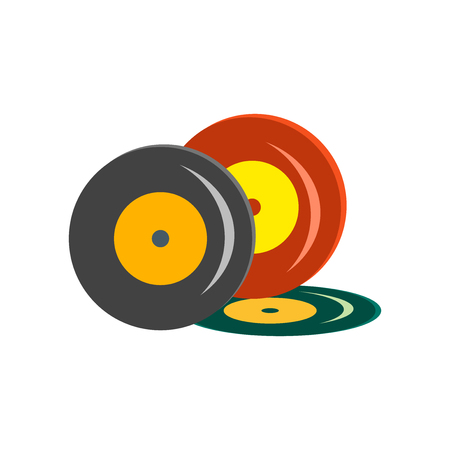 Vinyl icon vector isolated on white background for your web and mobile app design, Vinyl logo conceptのイラスト素材