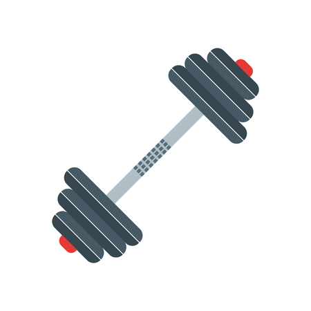 Barbell icon vector isolated on white background for your web and mobile app design, Barbell logo conceptのイラスト素材