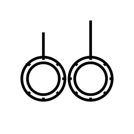 Rings icon vector isolated on white background for your web and mobile app design, Rings logo conceptのイラスト素材