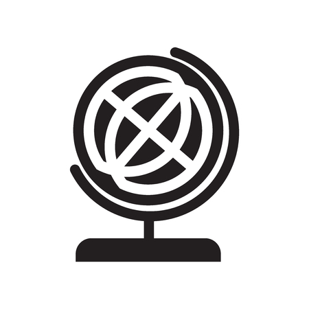 School globe icon vector isolated on white background for your web and mobile app design, School globe logo conceptのイラスト素材
