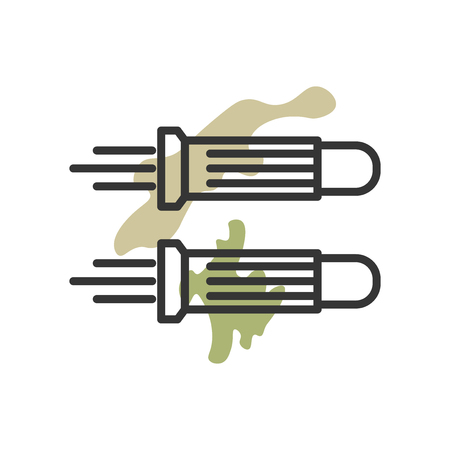 Bullet icon vector isolated on white background for your web and mobile app design, Bullet logo conceptのイラスト素材