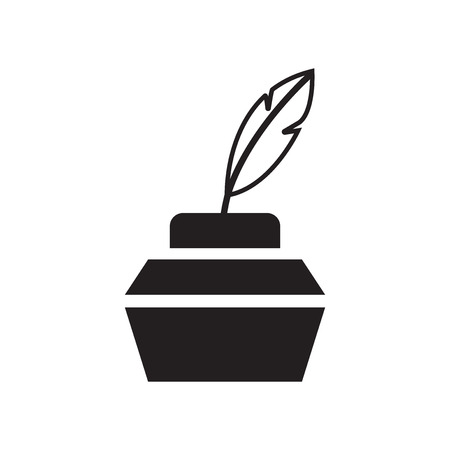 Ink Bottle icon vector isolated on white background for your web and mobile app design, Ink Bottle logo conceptのイラスト素材