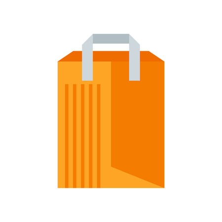 Shopping bag icon vector isolated on white background for your web and mobile app design, Shopping bag logo conceptのイラスト素材