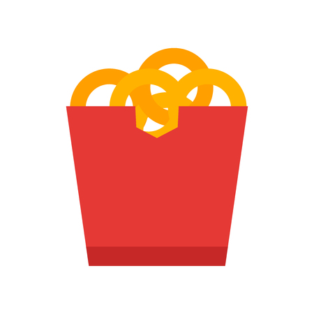 Onion rings icon vector isolated on white background for your web and mobile app design, Onion rings logo conceptのイラスト素材