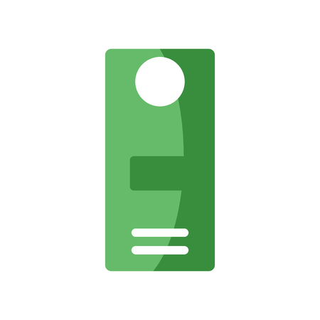 Door hanger icon vector isolated on white background for your web and mobile app design, Door hanger logo conceptのイラスト素材