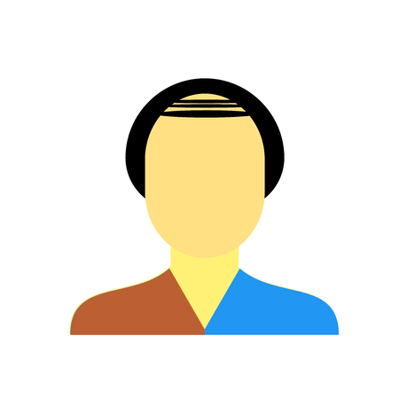 Man icon vector isolated on white background for your web and mobile app design, Man logo conceptのイラスト素材