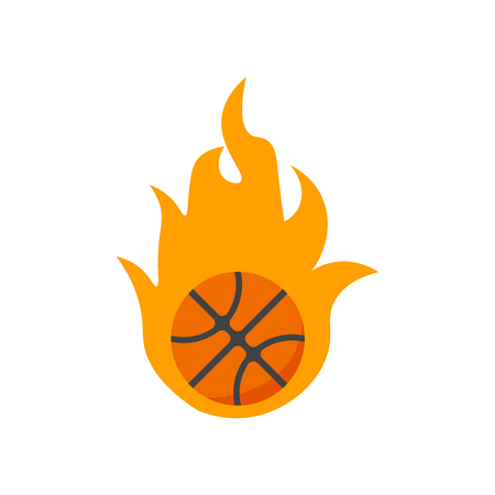 Basketball icon vector isolated on white background for your web and mobile app design, Basketball logo conceptのイラスト素材