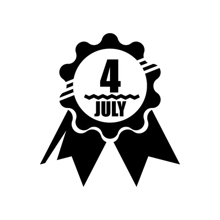 4th of july icon vector isolated on white background for your web and mobile app design, 4th of july logo conceptのイラスト素材