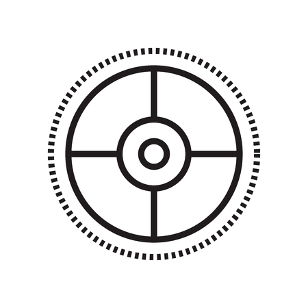 Target icon vector isolated on white background for your web and mobile app design, Target logo conceptのイラスト素材