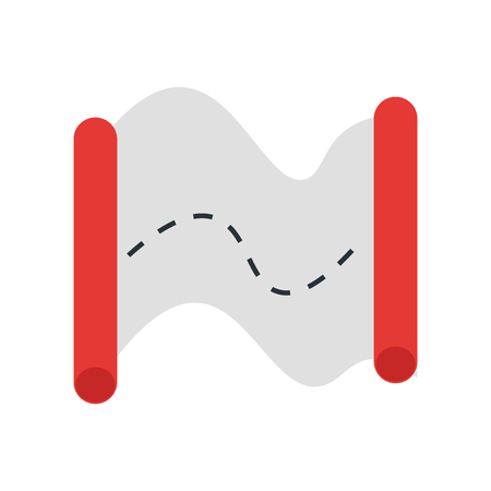 Map icon vector isolated on white background for your web and mobile app design, Map logo conceptのイラスト素材