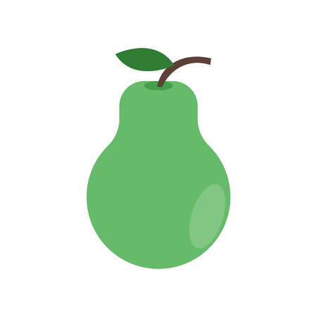 Pear icon vector isolated on white background for your web and mobile app design, Pear logo conceptのイラスト素材