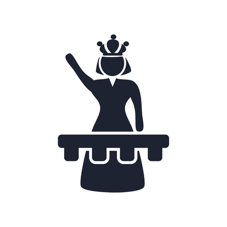 Empress icon vector isolated on white background for your web and mobile app design, Empress logo conceptのイラスト素材