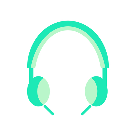 Headphones icon vector isolated on white background for your web and mobile app design, Headphones logo conceptのイラスト素材