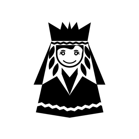 Indian icon vector isolated on white background for your web and mobile app design, Indian logo conceptのイラスト素材