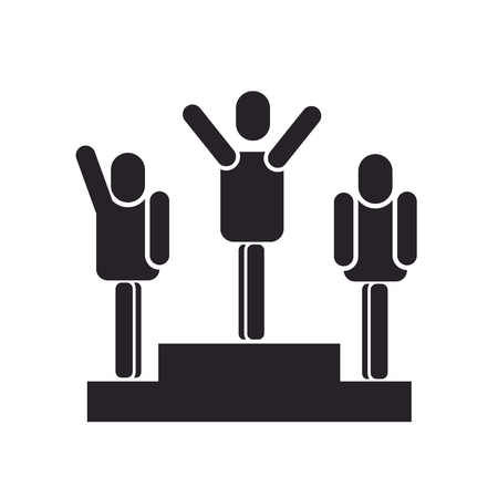 Winner icon vector isolated on white background for your web and mobile app design, Winner logo conceptのイラスト素材