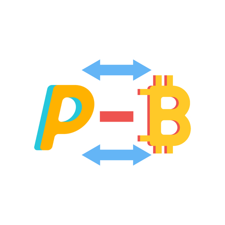 Bitcoin icon vector isolated on white background for your web and mobile app design, Bitcoin logo conceptのイラスト素材