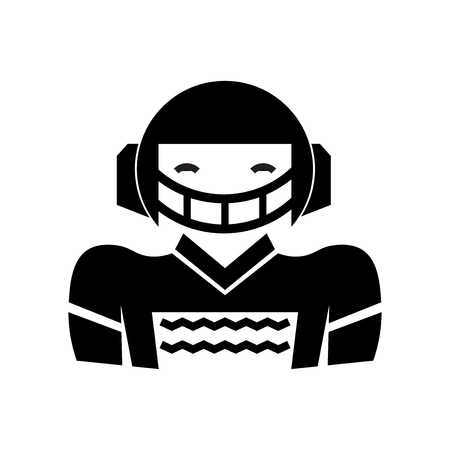 Football icon vector isolated on white background for your web and mobile app design, Football logo conceptのイラスト素材