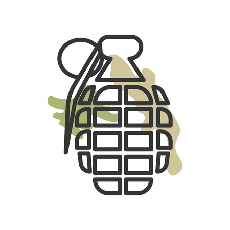 Granade icon vector isolated on white background for your web and mobile app design, Granade logo conceptのイラスト素材