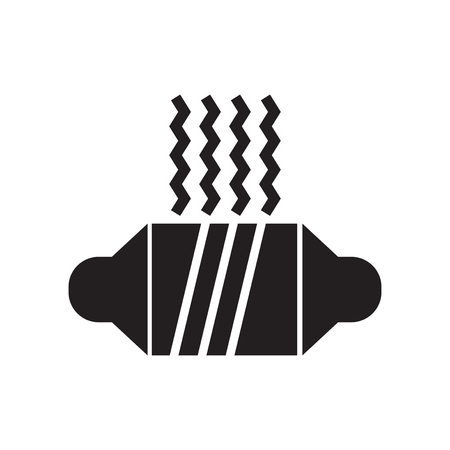 Catalytic converter icon vector isolated on white background for your web and mobile app design, Catalytic converter logo conceptのイラスト素材
