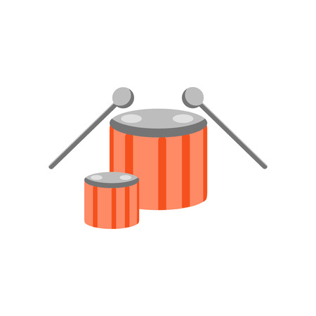 Drum icon vector isolated on white background for your web and mobile app design, Drum logo conceptのイラスト素材