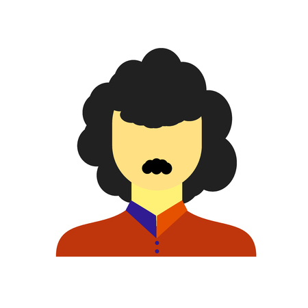 Man icon vector isolated on white background for your web and mobile app design, Man logo conceptのイラスト素材