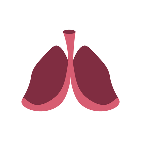 Lungs icon vector isolated on white background for your web and mobile app design, Lungs logo conceptのイラスト素材