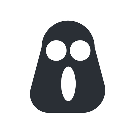 Ghost icon vector isolated on white background for your web and mobile app design, Ghost logo conceptのイラスト素材