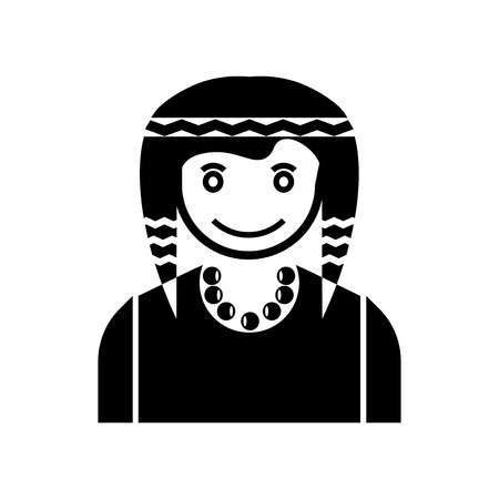 Indian icon vector isolated on white background for your web and mobile app design, Indian logo conceptのイラスト素材