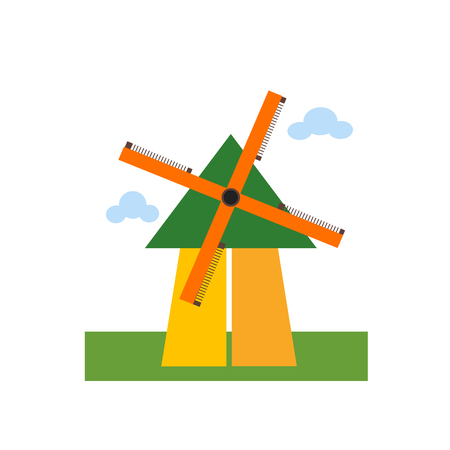 windmill house icon vector isolated on white background for your web and mobile app designのイラスト素材