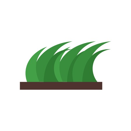 Grass icon vector isolated on white background for your web and mobile app design, Grass logo conceptのイラスト素材