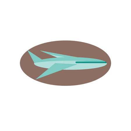 Airplane icon vector isolated on white background for your web and mobile app design, Airplane logo conceptのイラスト素材