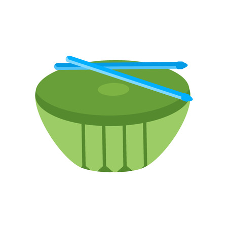 Drum icon vector isolated on white background for your web and mobile app design, Drum logo conceptのイラスト素材
