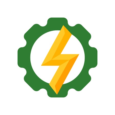 Energy icon vector isolated on white background for your web and mobile app design, Energy logo conceptのイラスト素材