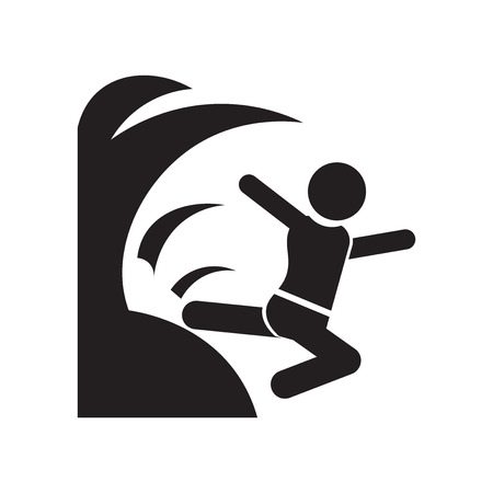 Waves Danger icon vector isolated on white background for your web and mobile app design, Waves Danger logo conceptのイラスト素材