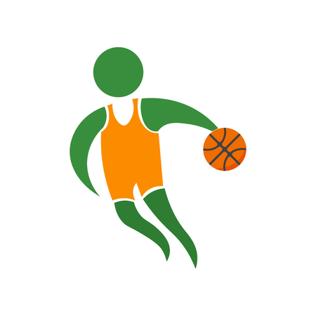 Basketball icon vector isolated on white background for your web and mobile app design, Basketball logo conceptのイラスト素材