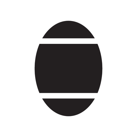 Oval icon vector isolated on white background for your web and mobile app design, Oval logo conceptのイラスト素材